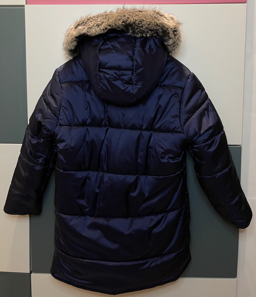 Parka verde/blu reversibile