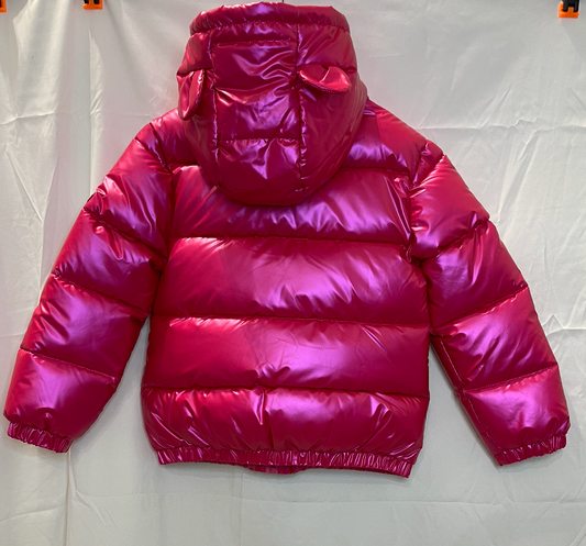 Giubbino rosa con le orecchie